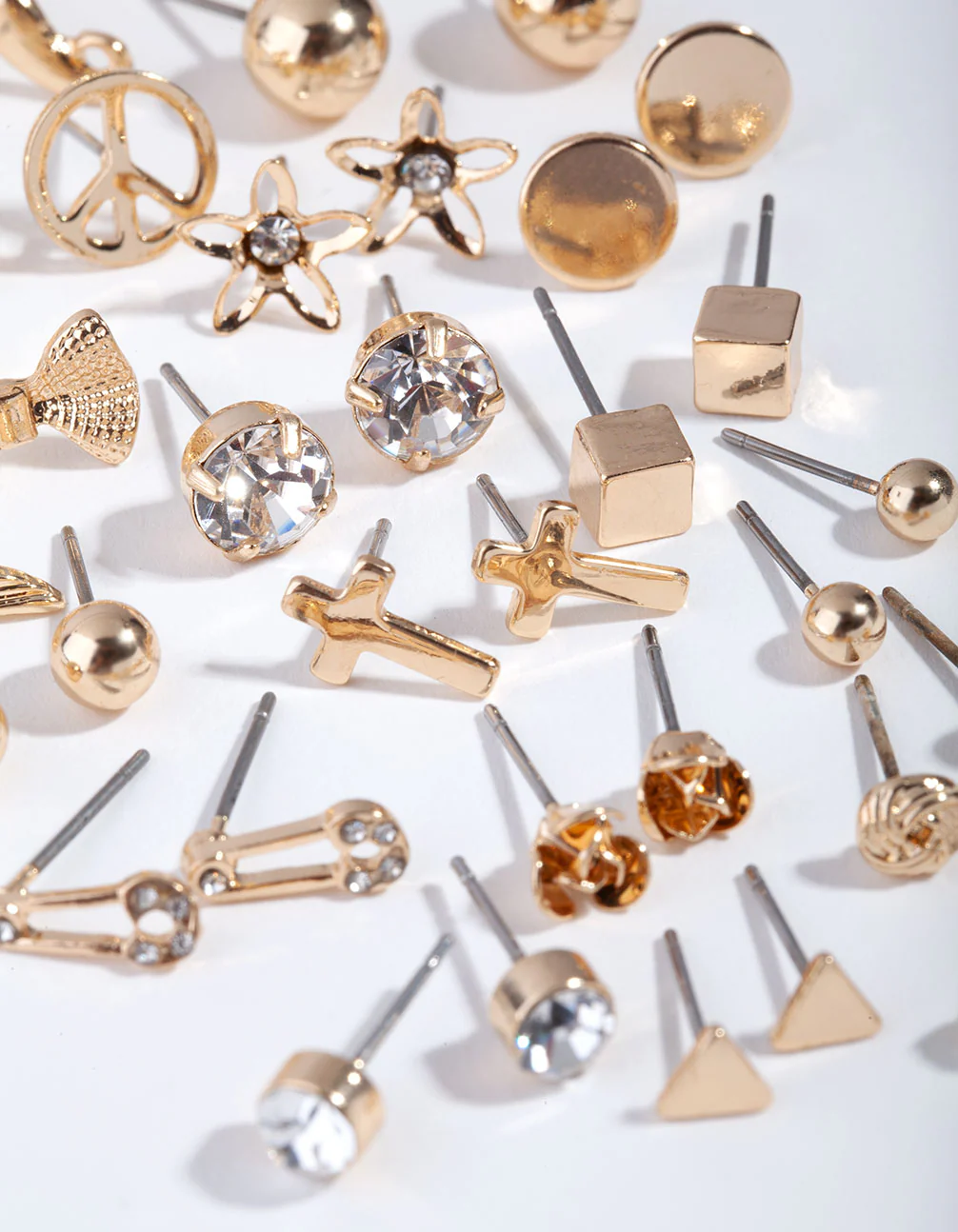 Gold Mismatch Bowtie 20-Pack Earring - Image 3