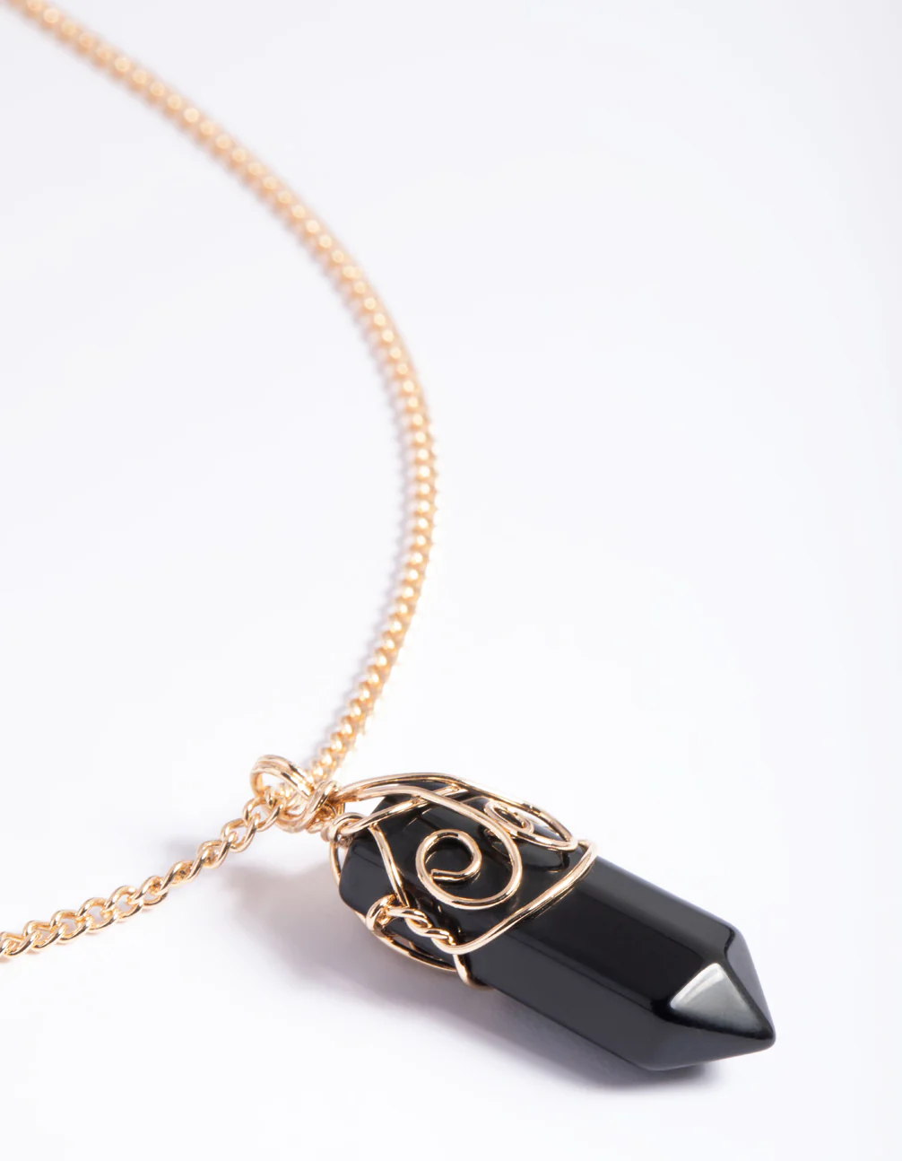 Black Onyx Shard Necklace - Image 4