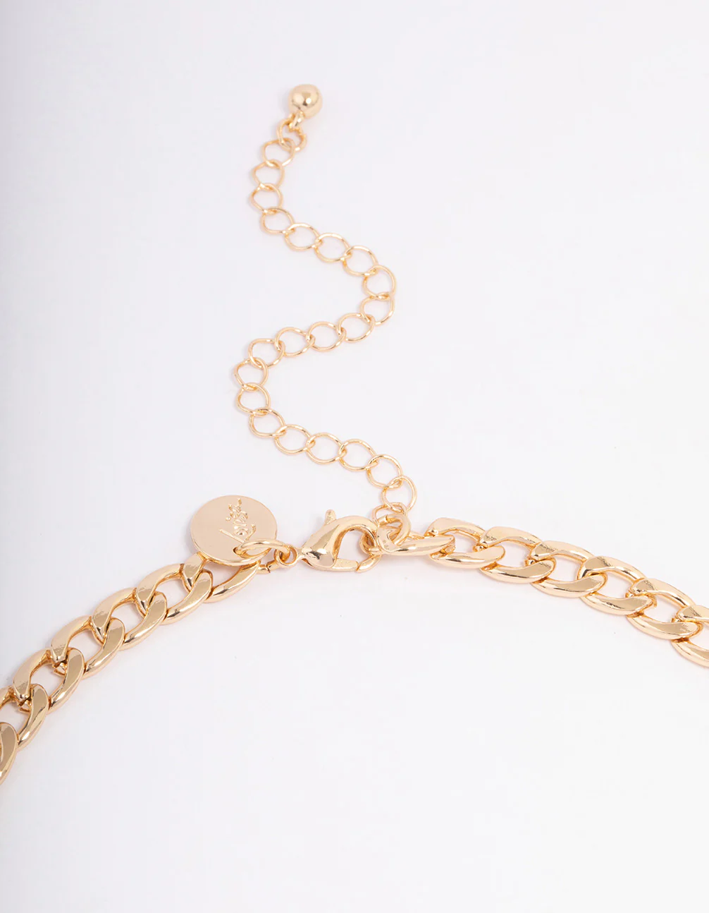 Gold Puffy Heart Short Necklace - Image 3
