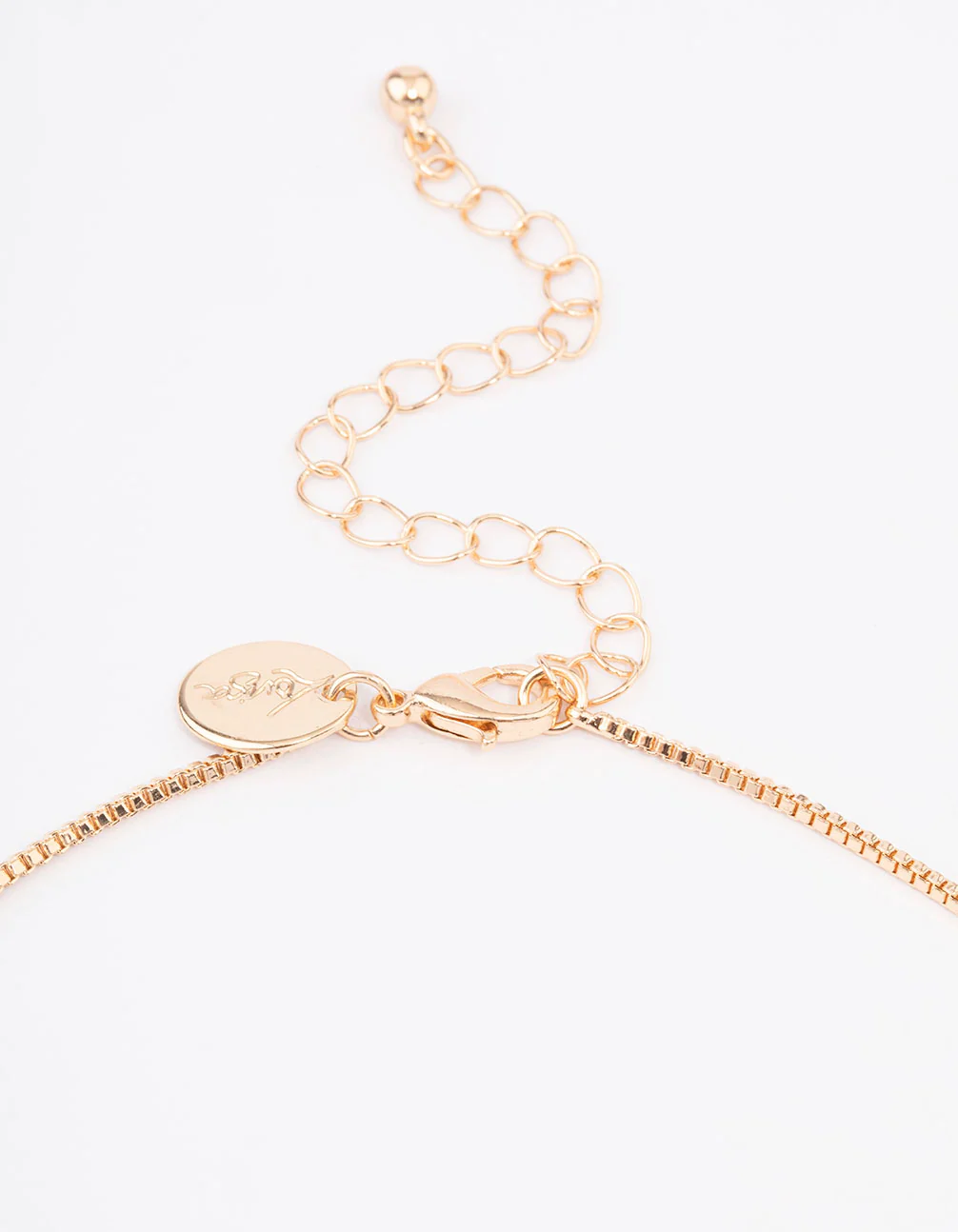 Gold Puffy Pear Earrings & Necklace Jewellery Set - Image 3
