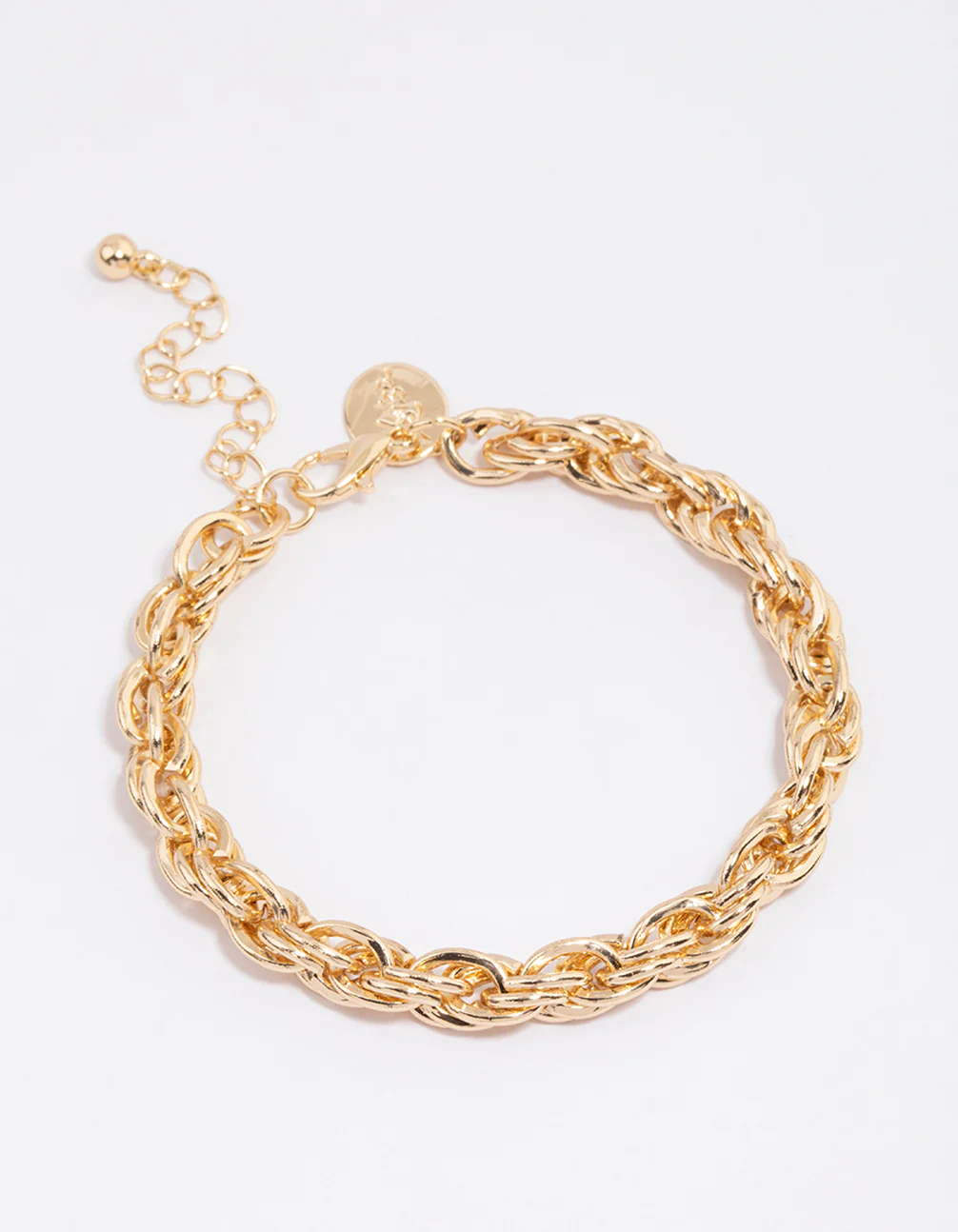 Gold Rope Double Chain Bracelet - Image 2