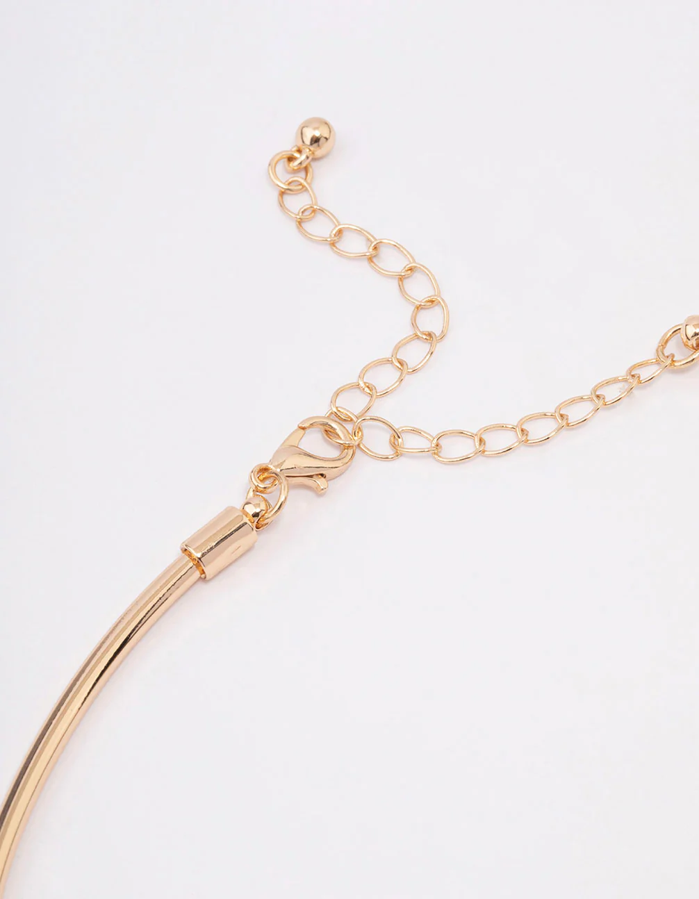 Gold Simple Knotted Choker Necklace - Image 3