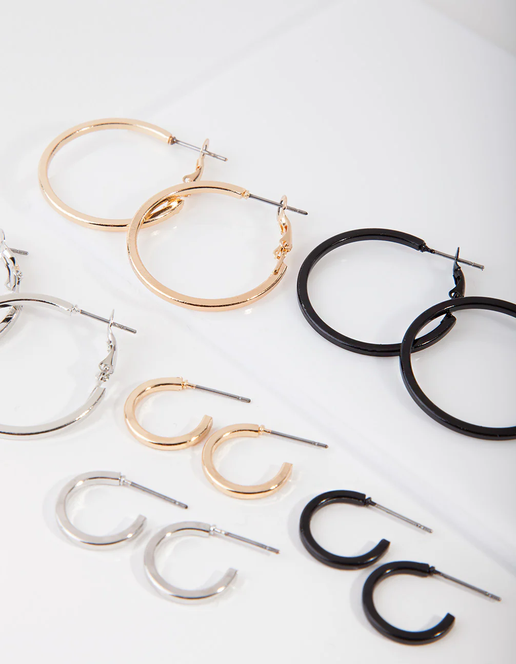 Mixed Metal Small & Large Hoop Pack - Image 3