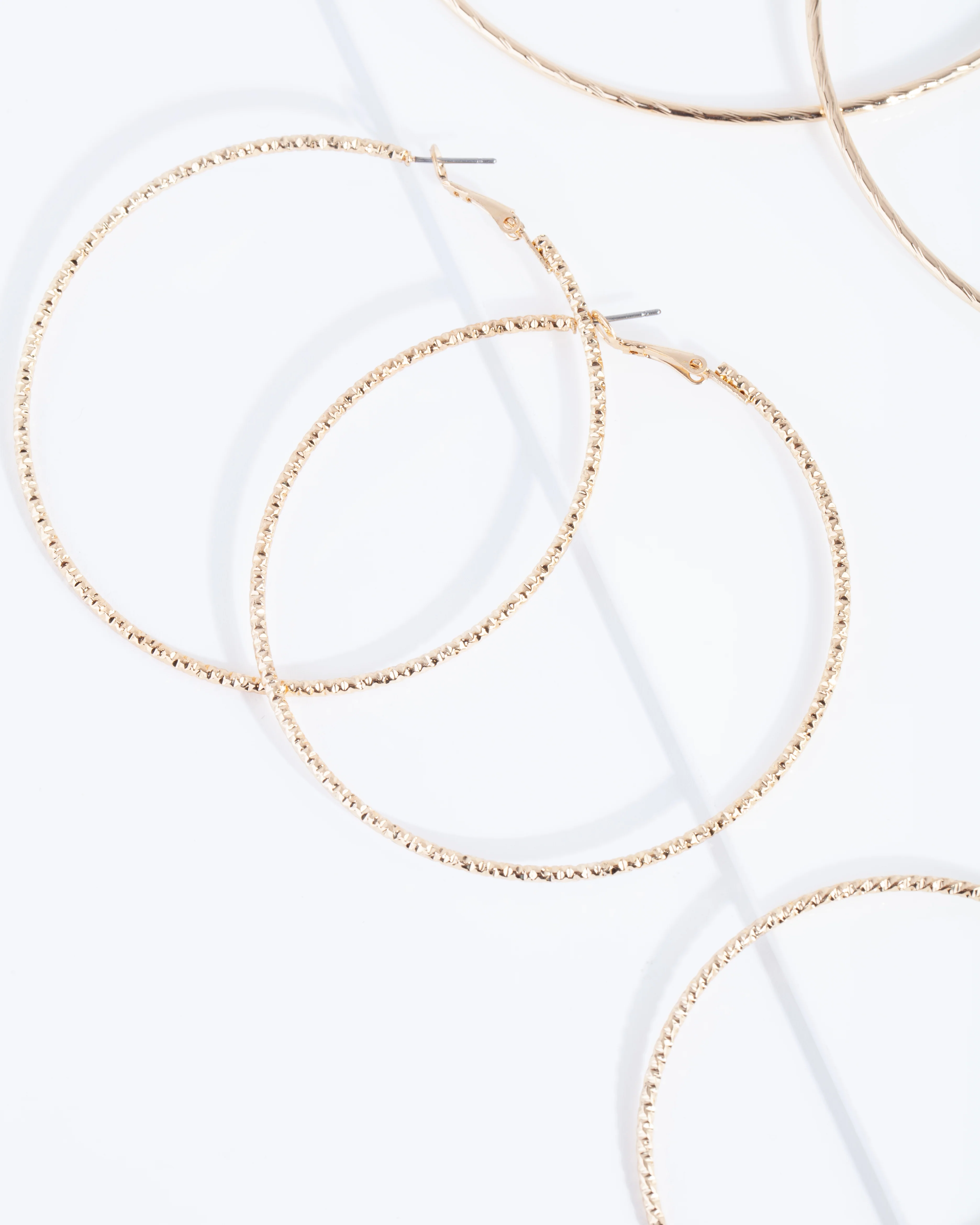 Gold Ball Knot Stud & Hoop 6-Pack - Image 2