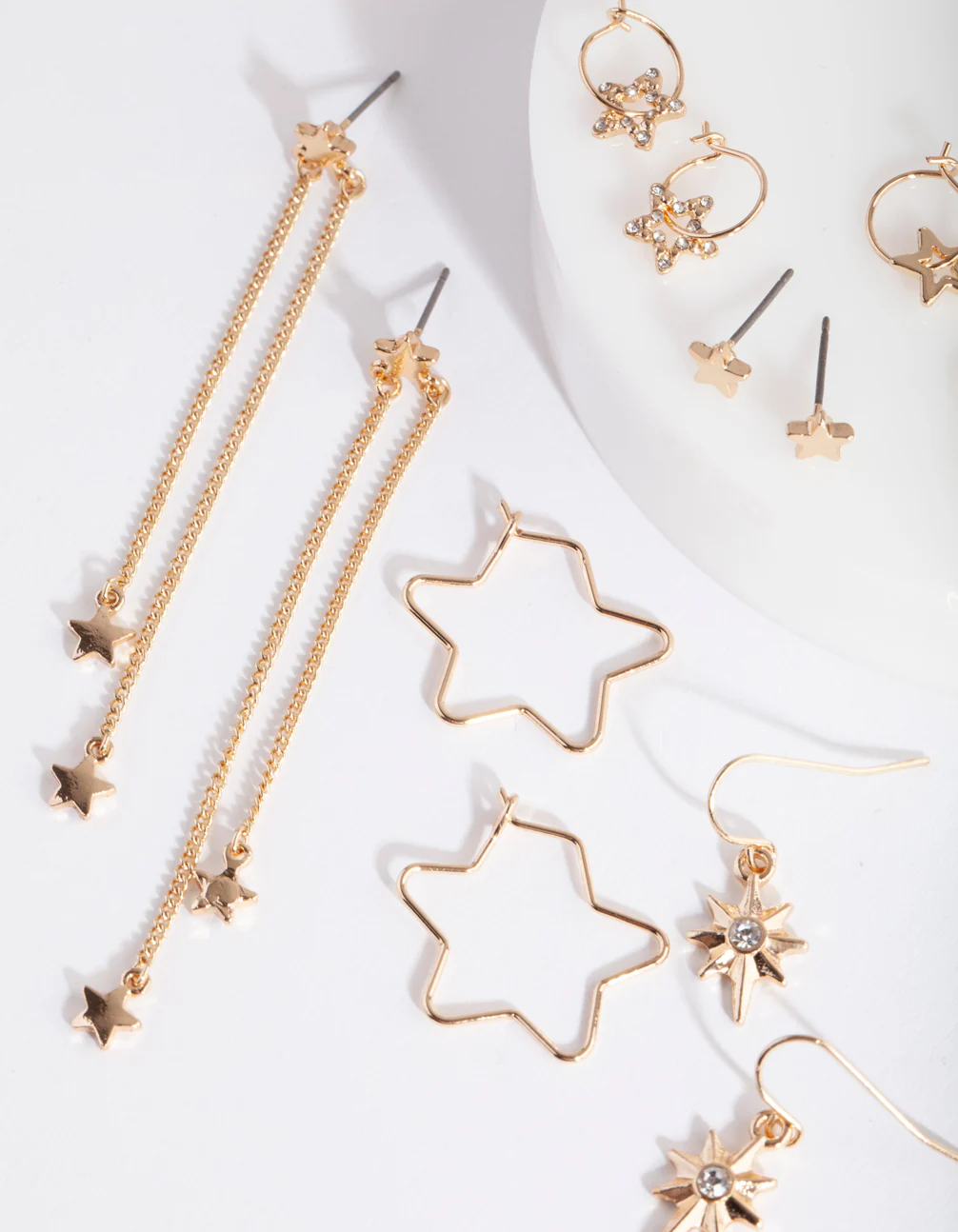 Gold Multi Star Earring 6-Pack - Image 2