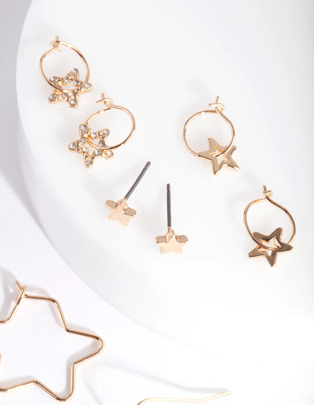 Gold Multi Star Earring 6-Pack - Image 3
