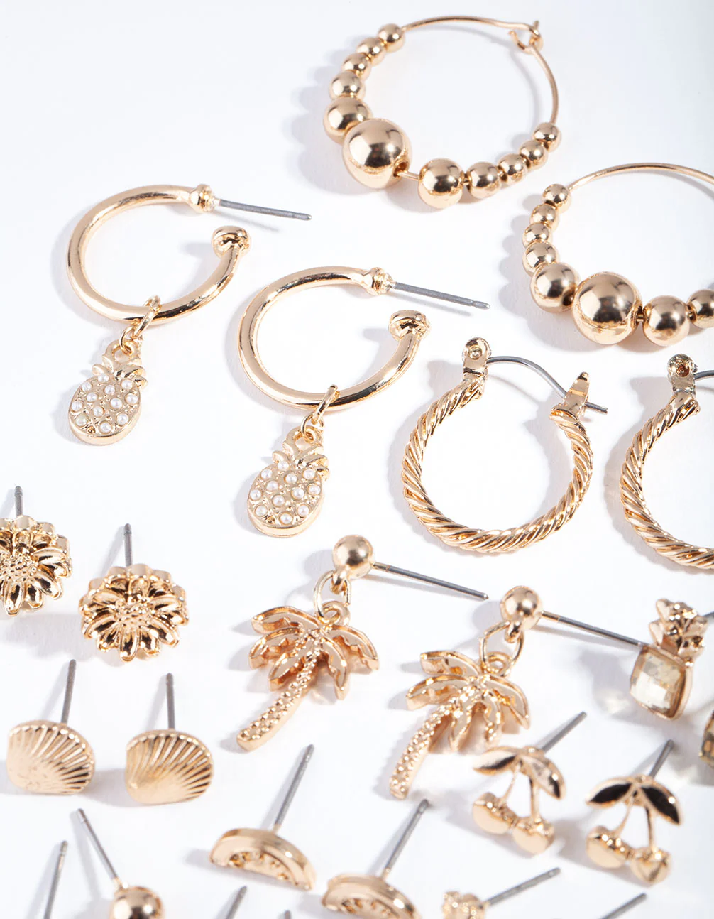 Gold Tropical Earring 16-Pack - Image 2