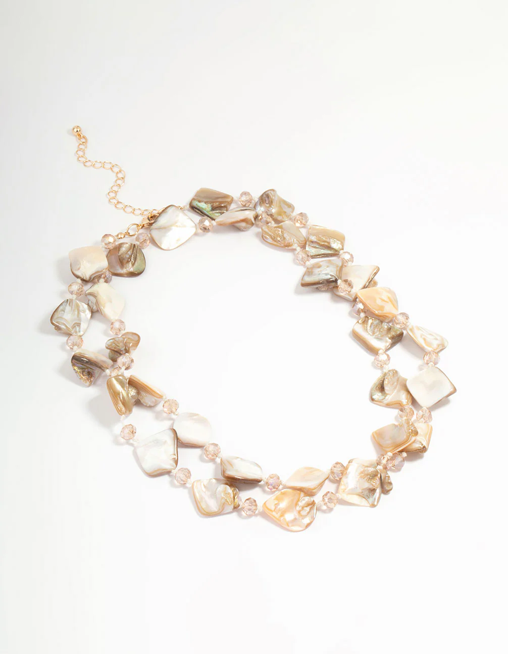 Genuine Shell Long Organic Necklace - Image 2