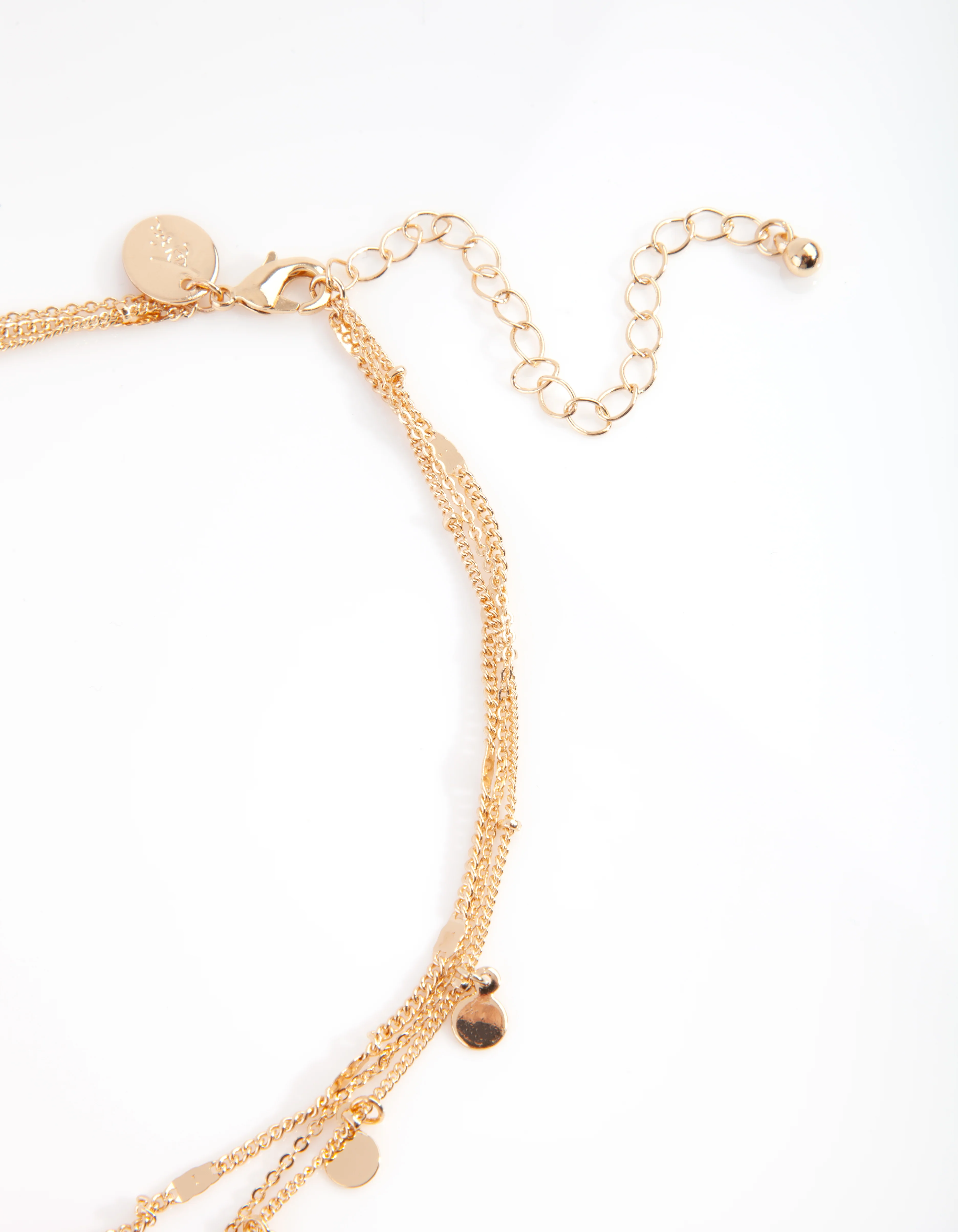Gold Essential Disk & Circle Charm Choker - Image 3