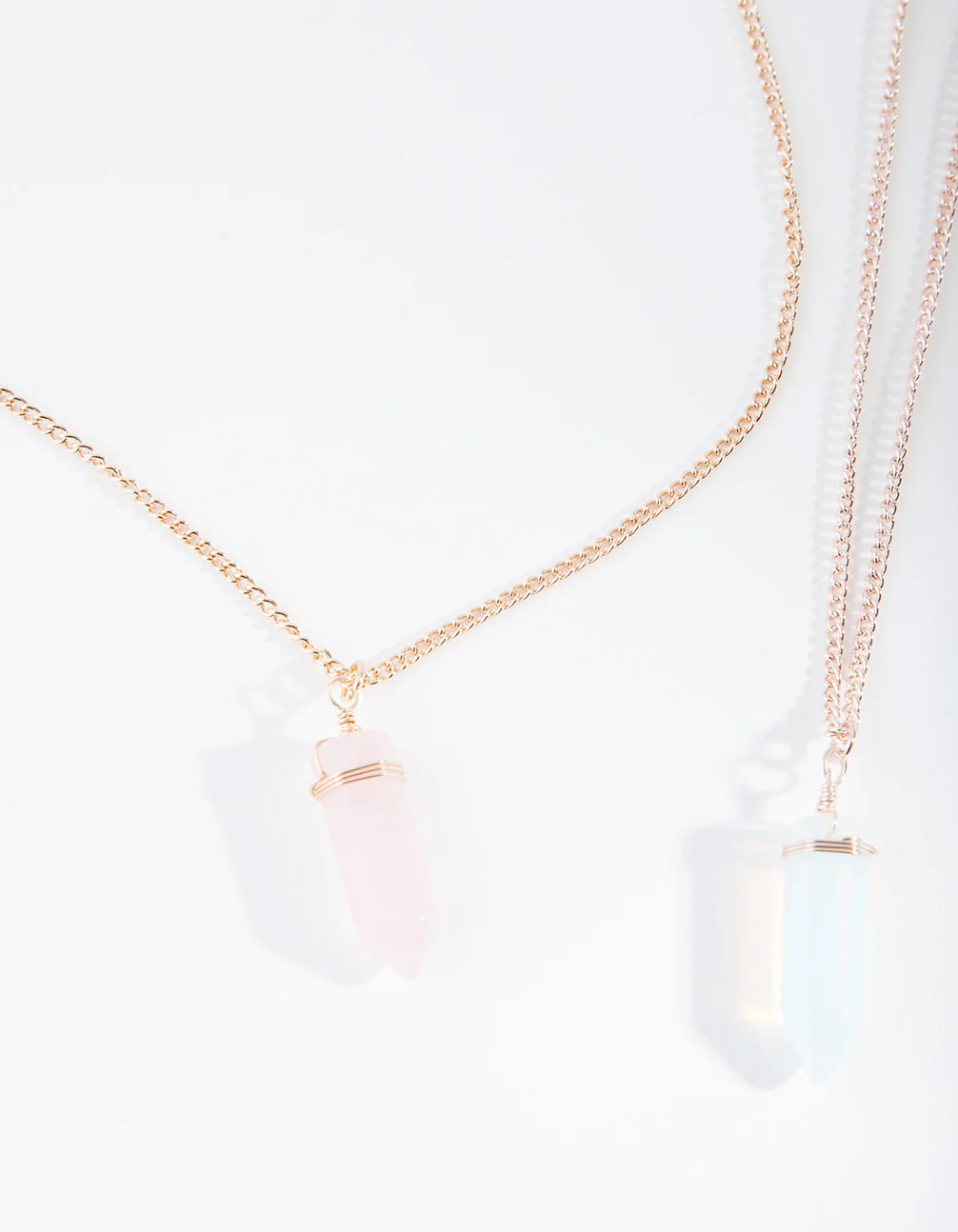 Mixed Metal Rose Gold Shard Necklace Gift Box - Image 3