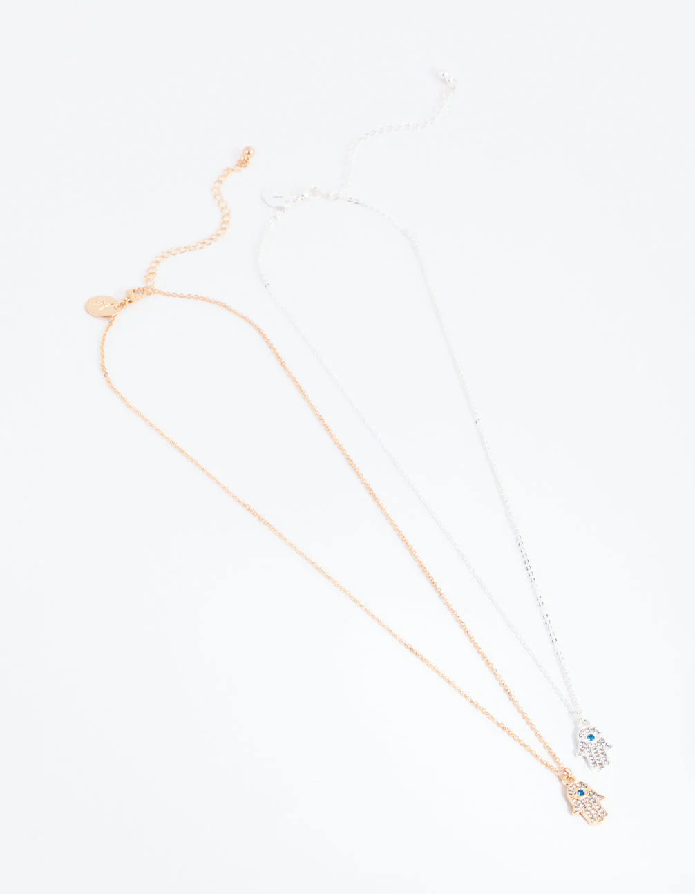 Mixed Metal Hamsa Hand Necklace Pack - Image 3