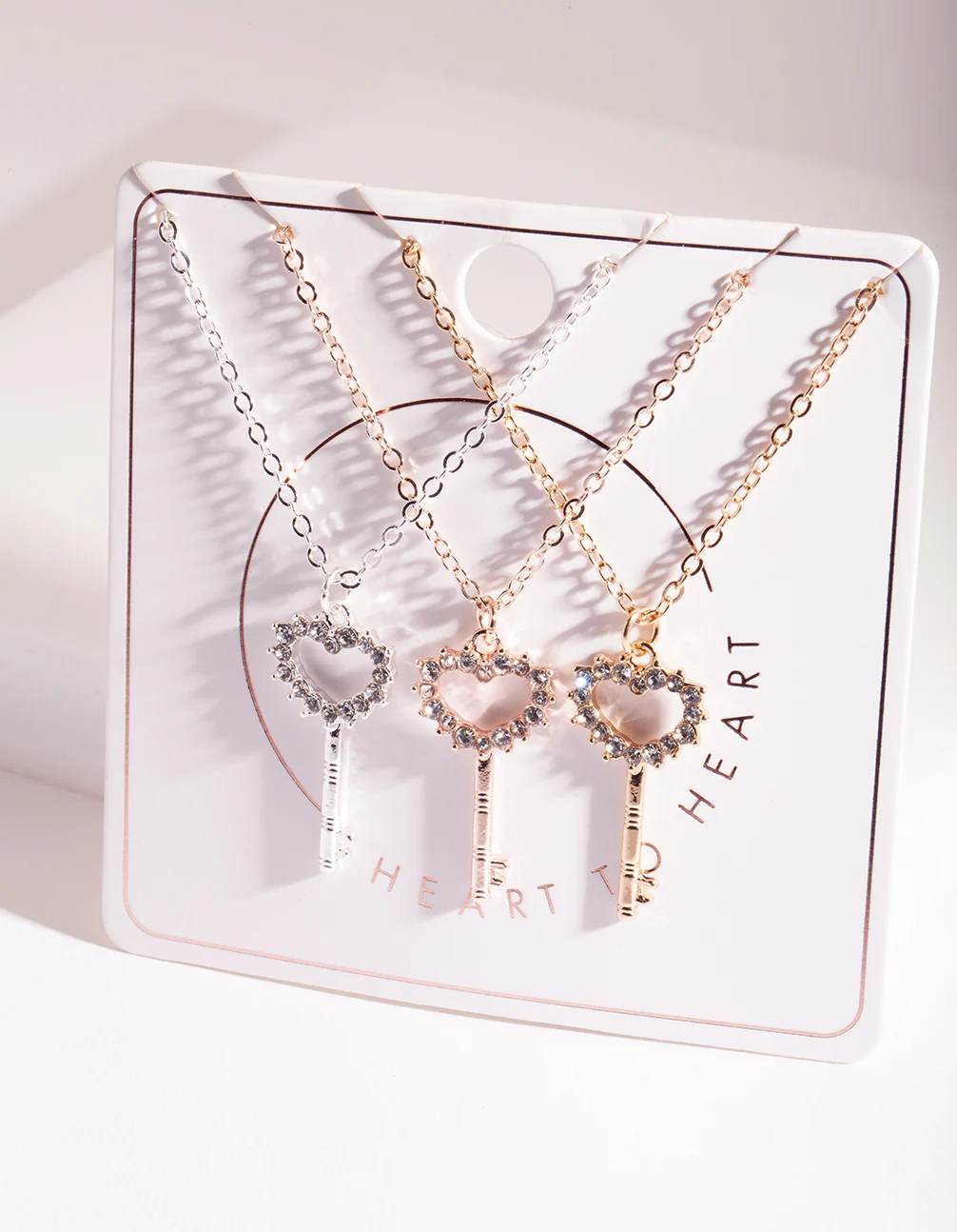 Mixed Metal Key Necklace Pack - Image 2