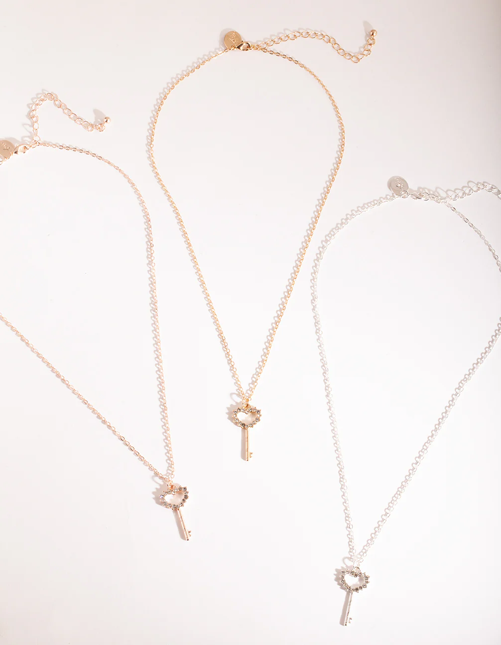 Mixed Metal Key Necklace Pack - Image 3
