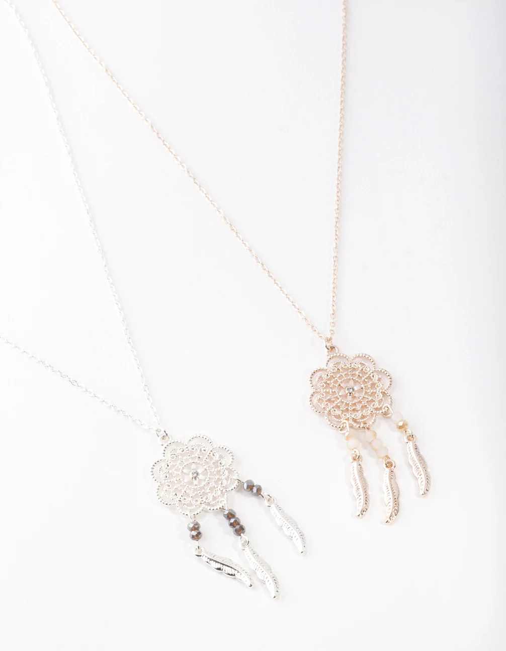 Mixed Metal Large Dreamcatcher Necklace Pack - Image 2