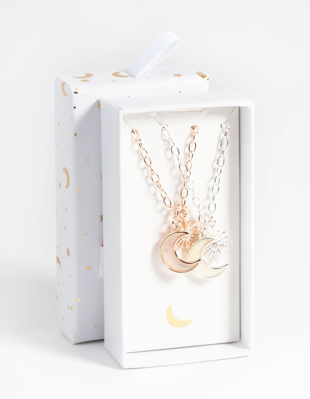 Mixed Metal Celestial Necklace Set - Image 3