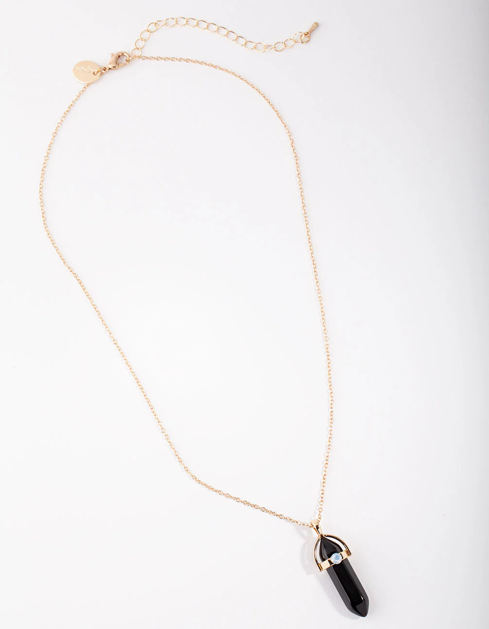 Gold Black Shard Necklace - Image 3