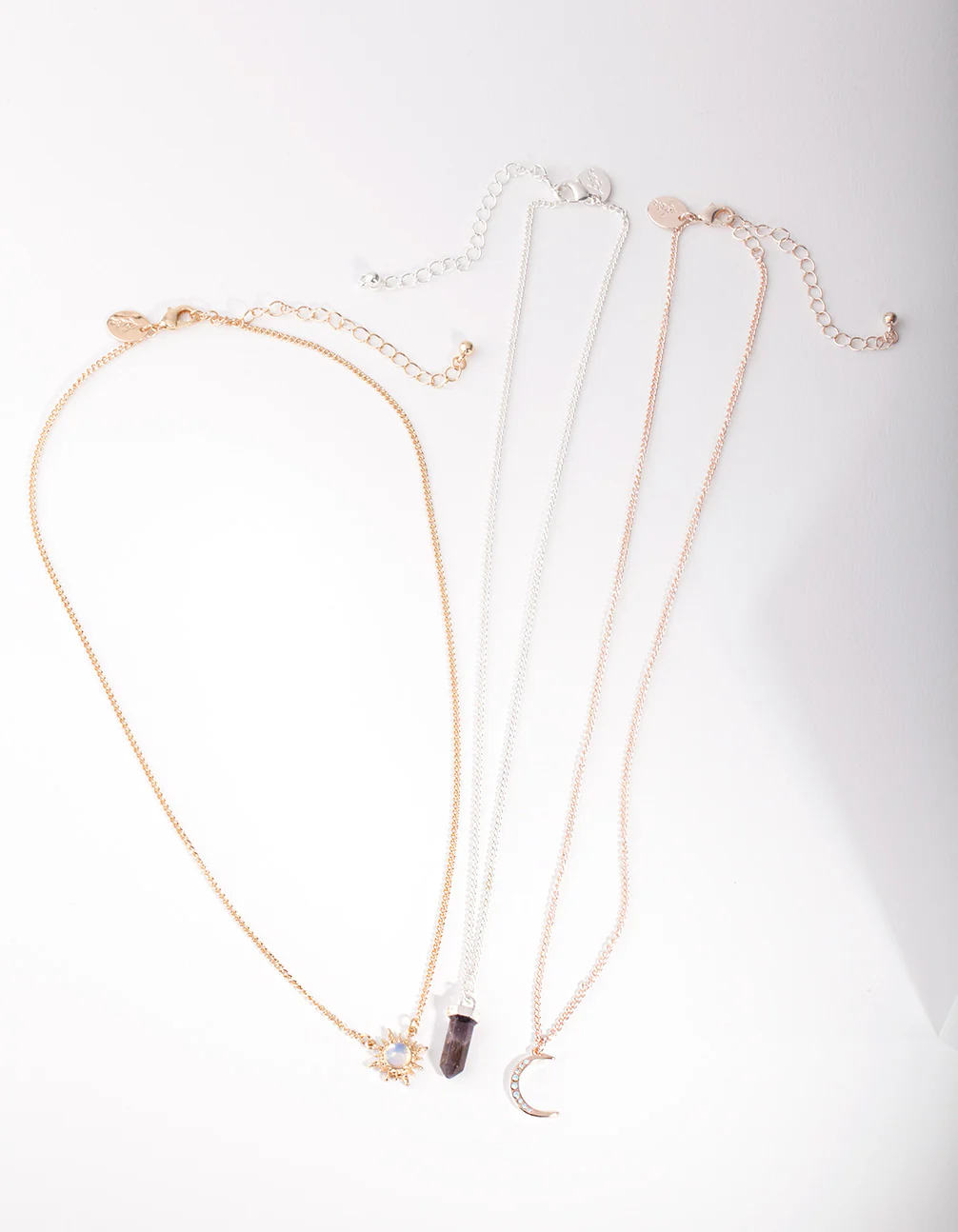 Mixed Metal Celestial Semi Precious Necklace Pack - Image 3