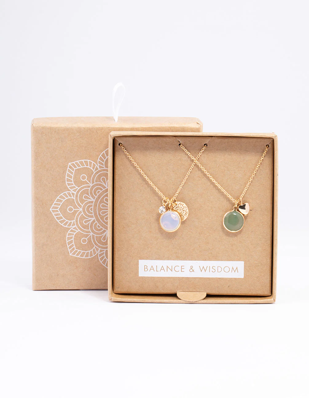 Gold & Green Semi-Precious Jingle Necklace Pack - Image 3