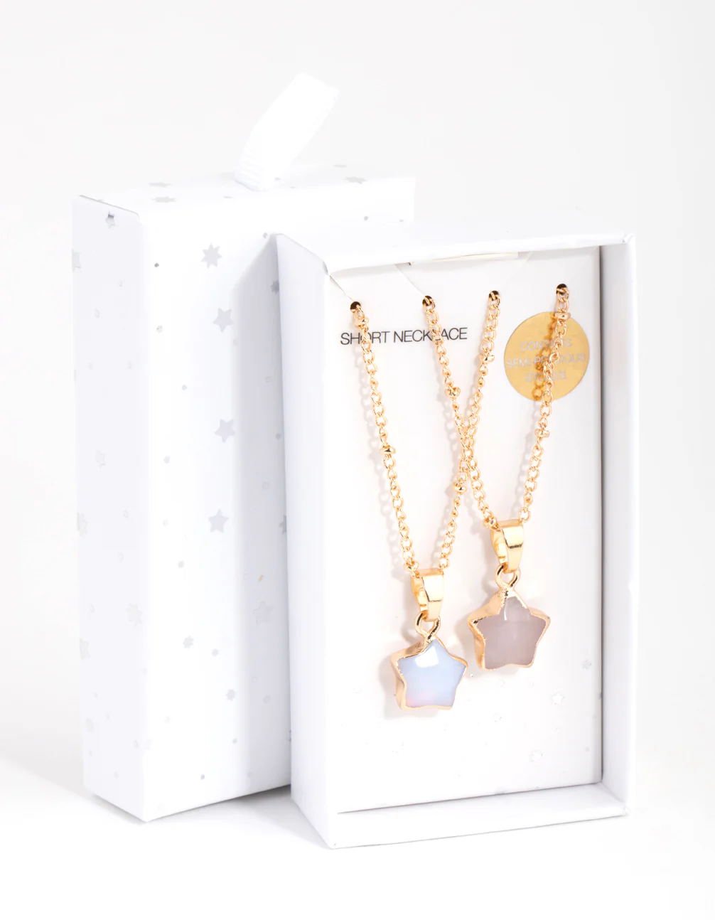 Gold Semi-Precious Star Necklace Pack - Image 3