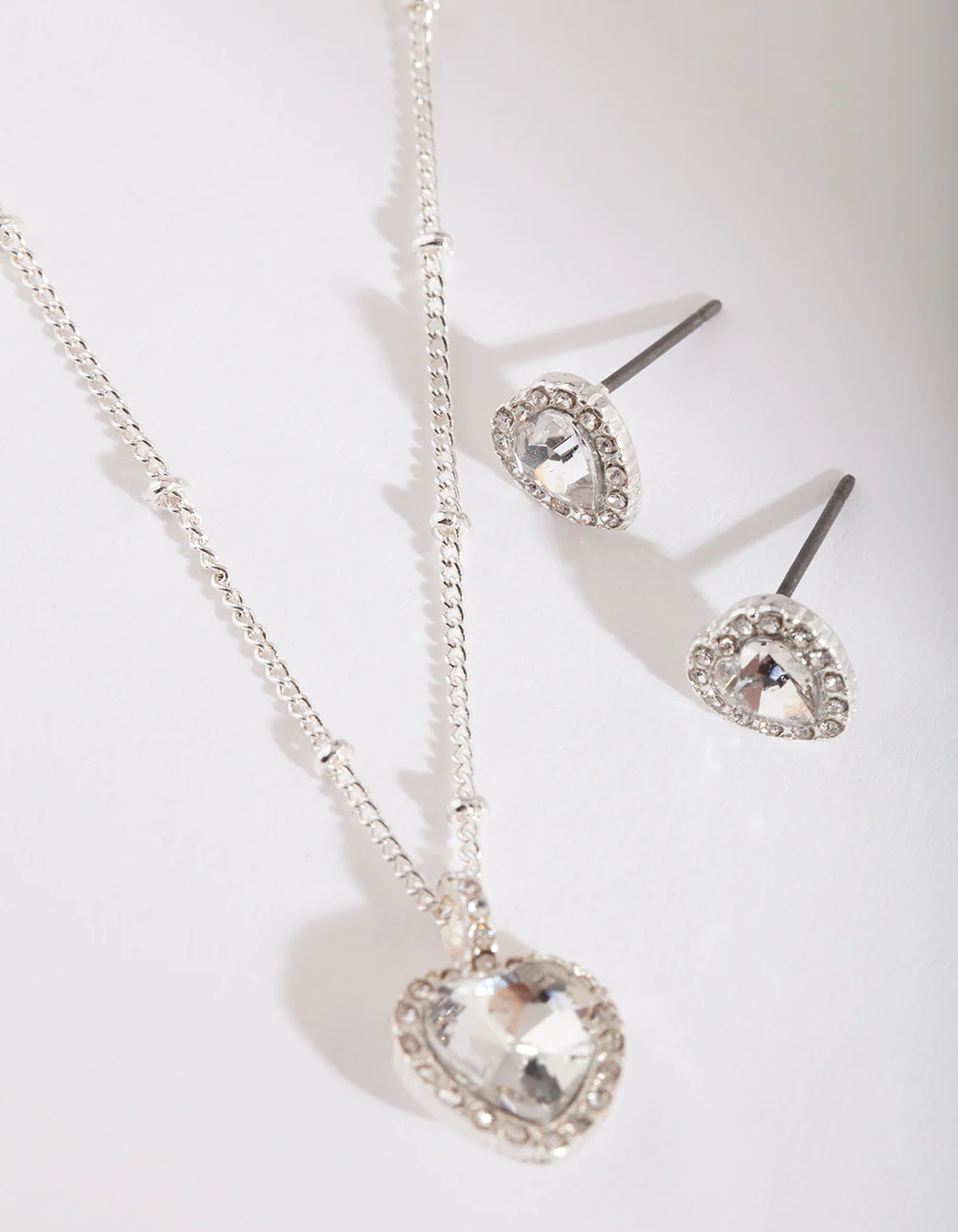 Yellow Heart Earrings Necklace Gift Box - Image 3