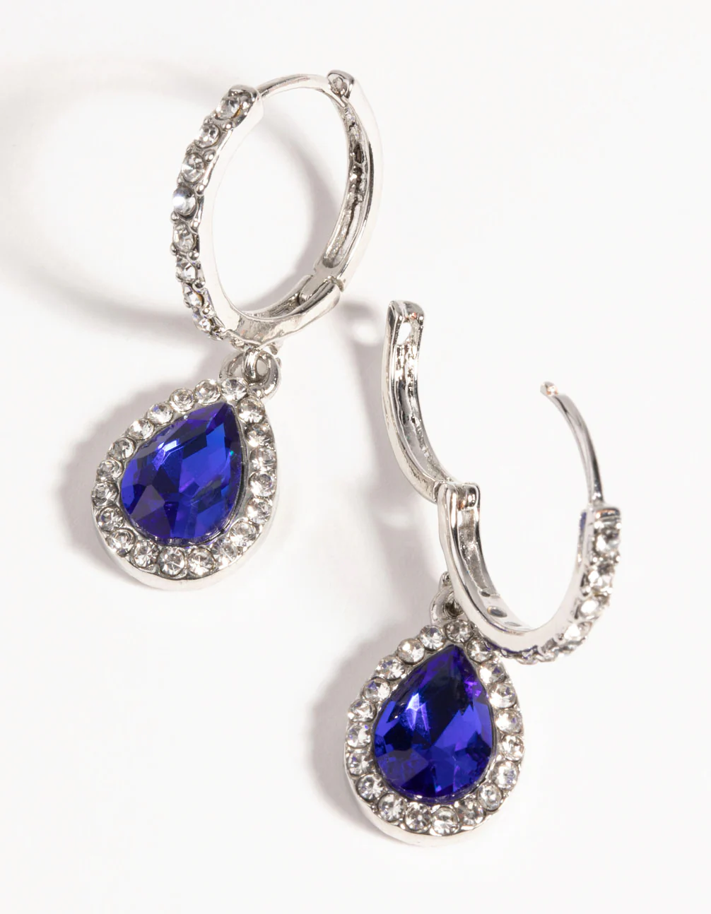 Silver Sapphire Necklace & Earring Set - Image 4