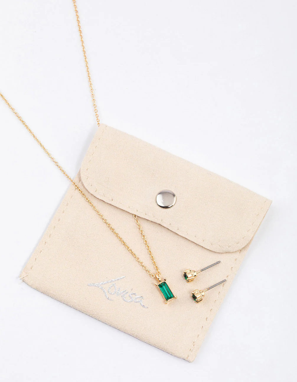 Gold Baguette Drop Jewellery & Polishing Set - Image 2