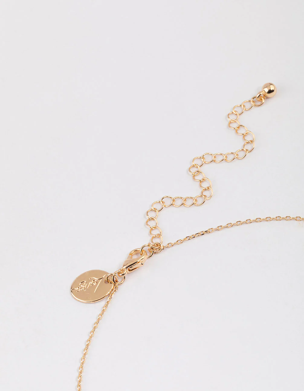 Gold Diamante Droplet Necklace & Polishing Set - Image 4