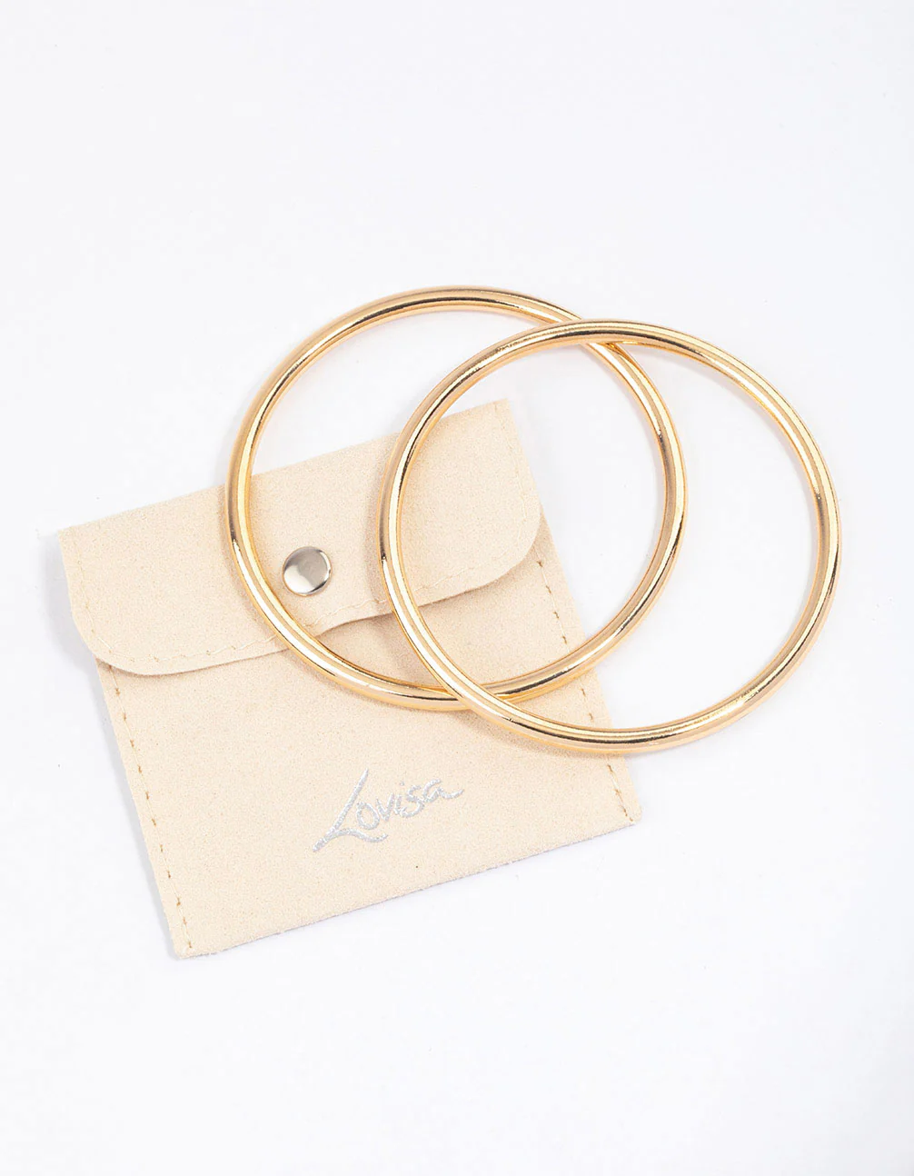 Gold Plain Bangle & Polishing Set - Image 2