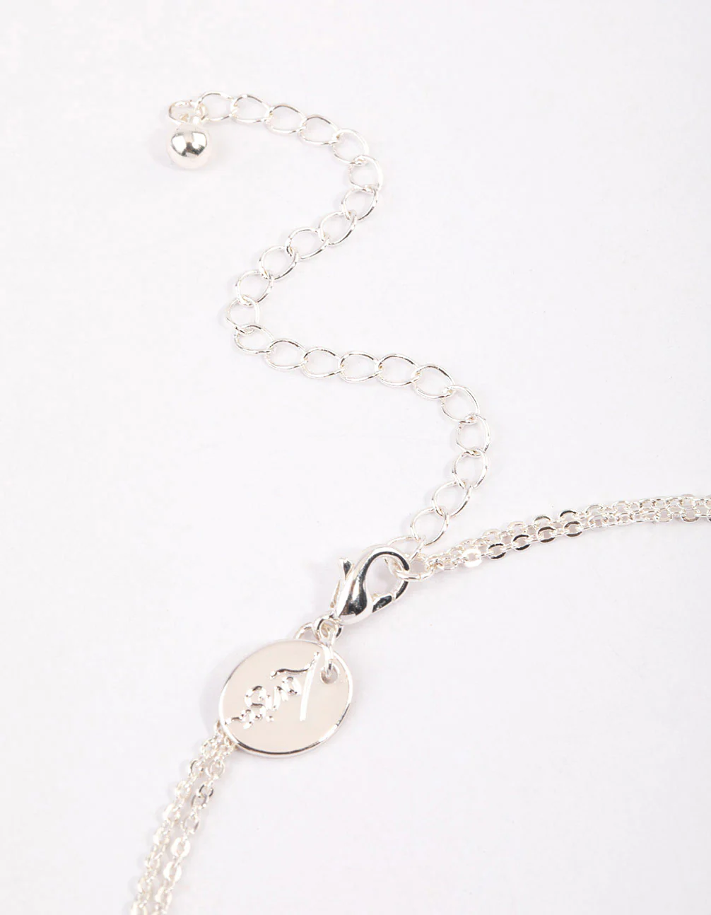 Silver Double Row Cubic Zirconia Necklace & Polishing Set - Image 4