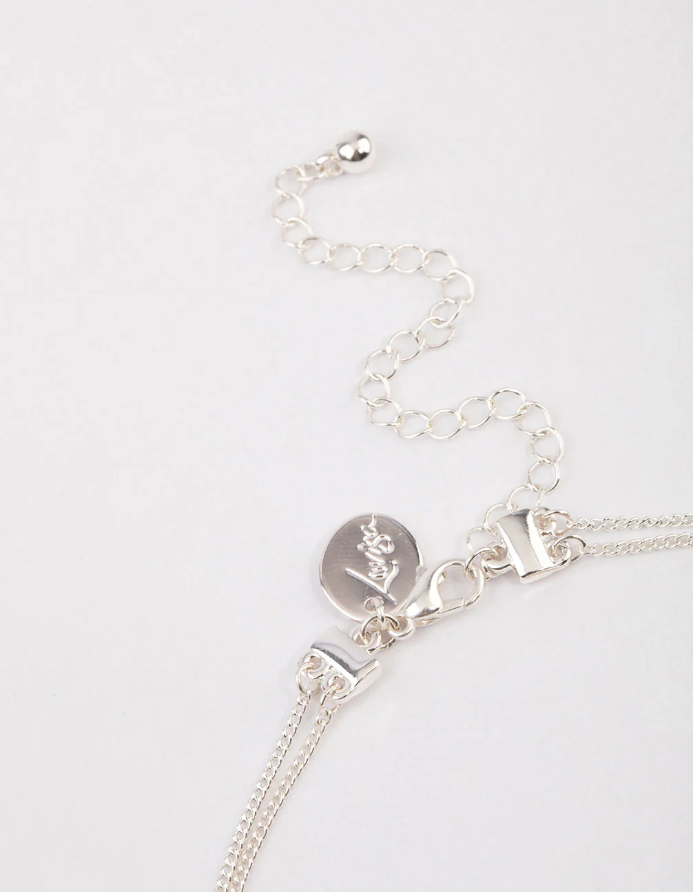 Silver Double Diamante Heart Necklace & Polishing Set - Image 4