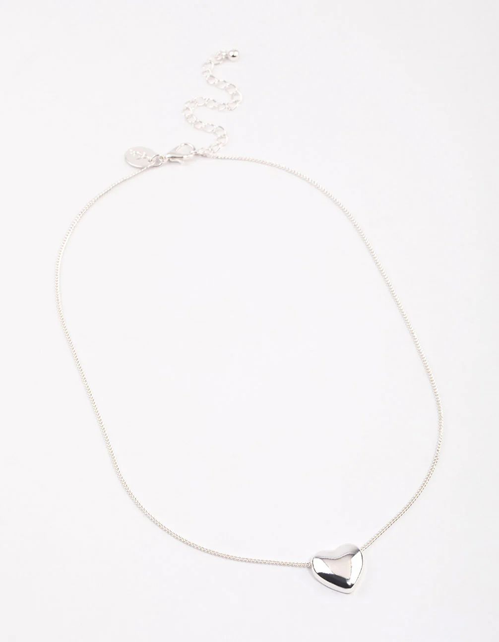 Silver Puffy Heart Necklace & Polishing Set - Image 3