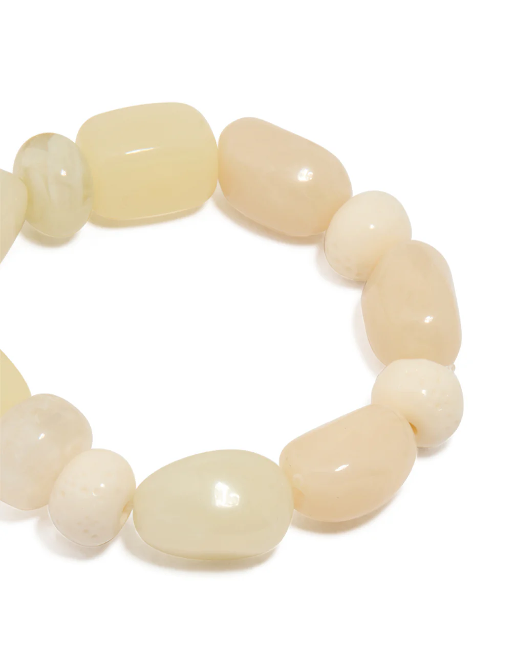 Gold & Acrylic Beaded Stretch Bracelets 3-Pack - Image 5