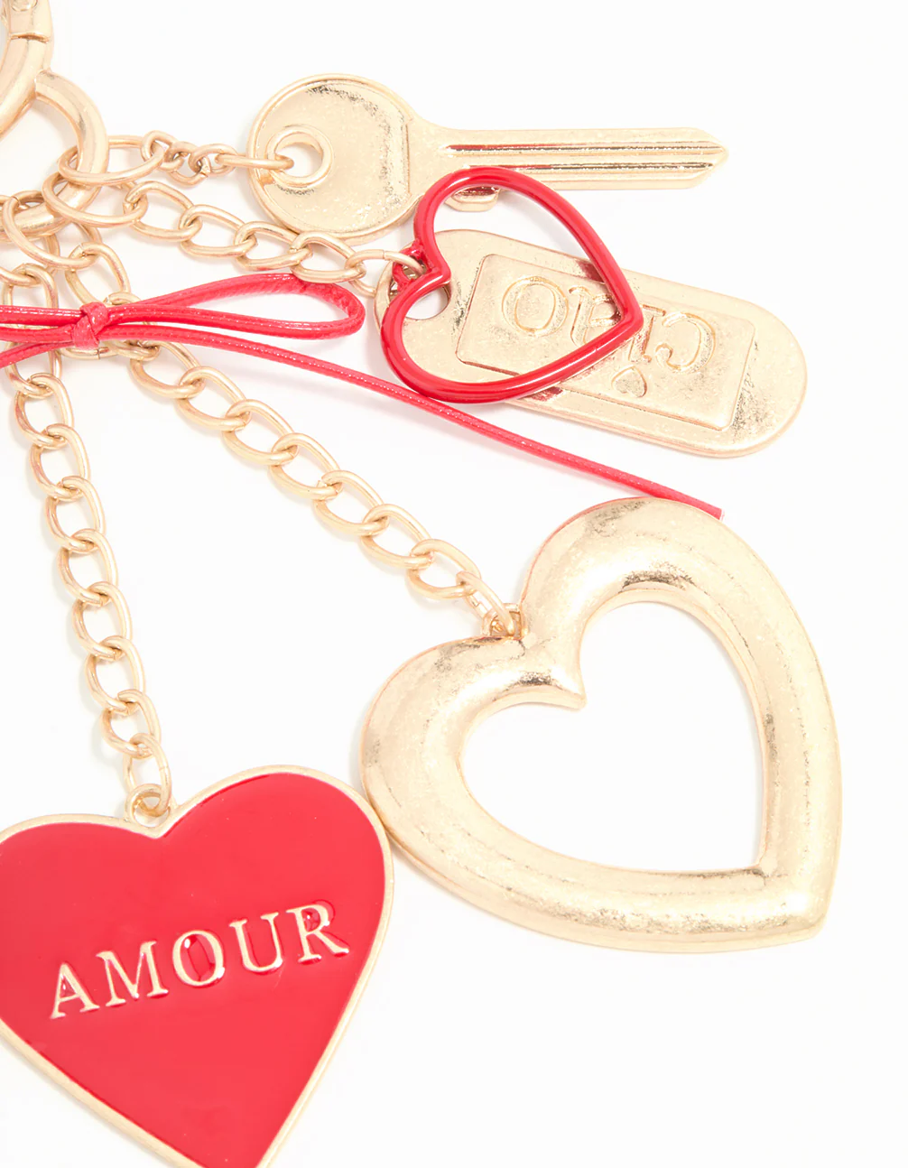 Gold Amour Heart Keychain - Image 3