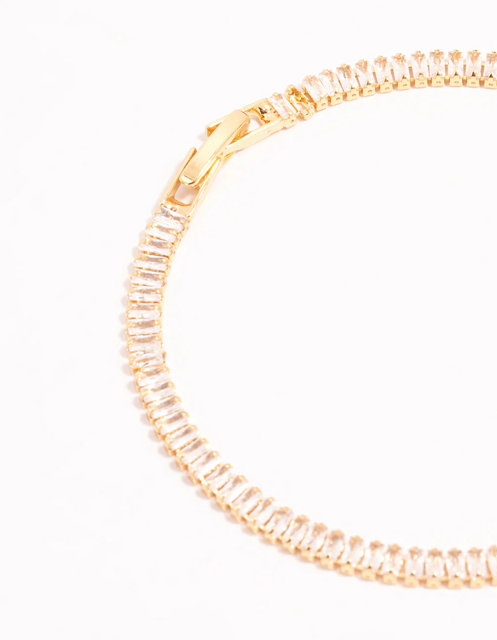 Gold Cubic Zirconia Tennis Bracelet - Image 3