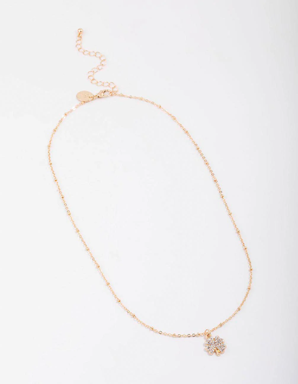 Gold Ball & Diamante Chain Necklace - Image 2