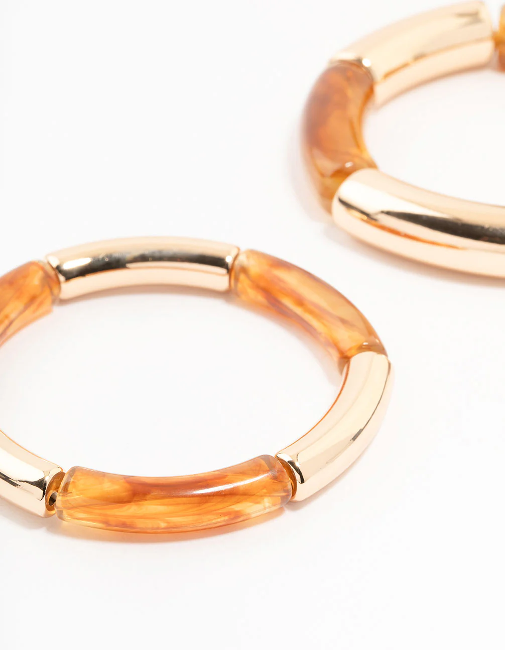 Gold & Resin Stretch Bangles 2-Pack - Image 2