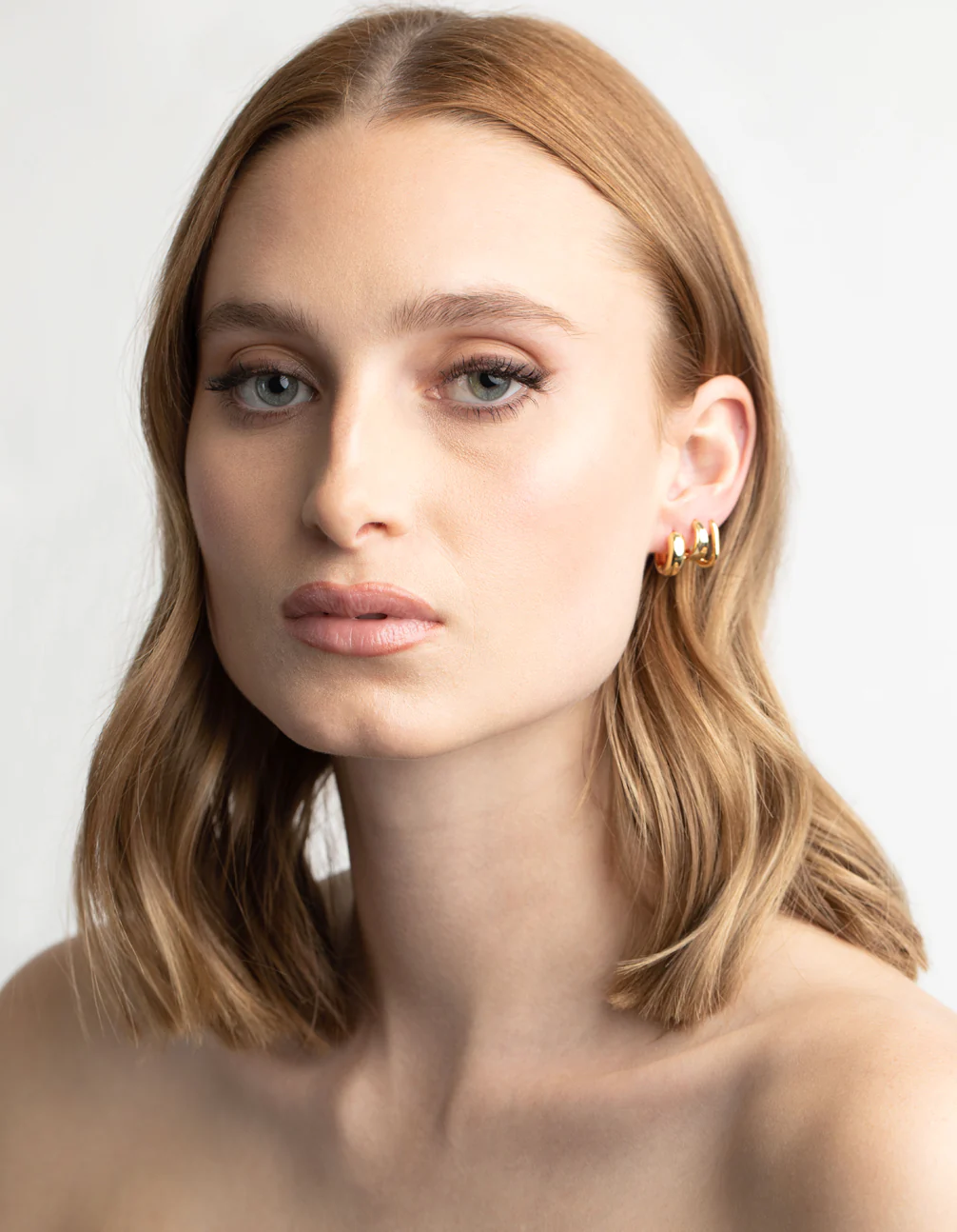 Gold Plated Basic Huggie Earrings 6-Pack - Image 7