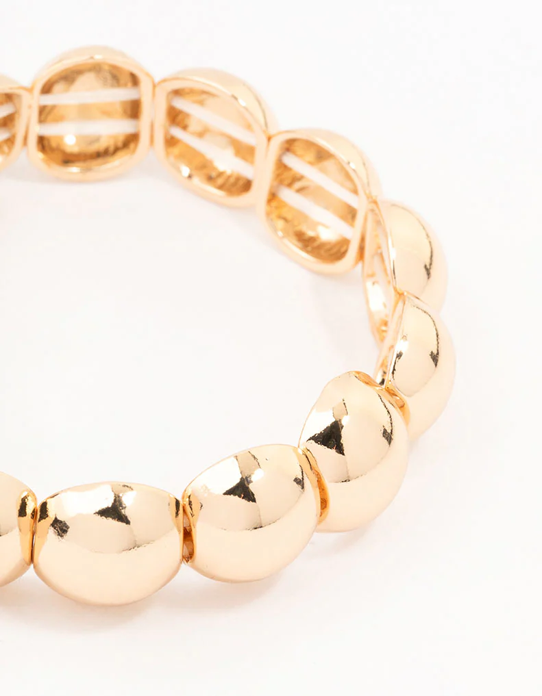 Gold Bauble Puff Bracelet - Image 2