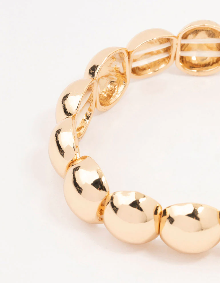Gold Bauble Puff Bracelet - Image 3