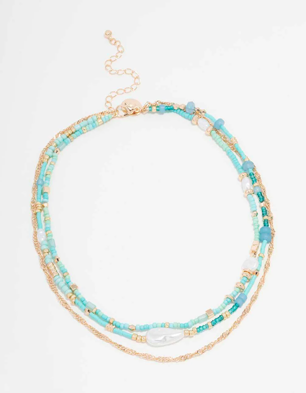 Gold Beaded & Pearl Choker 3-Pack - Image 2