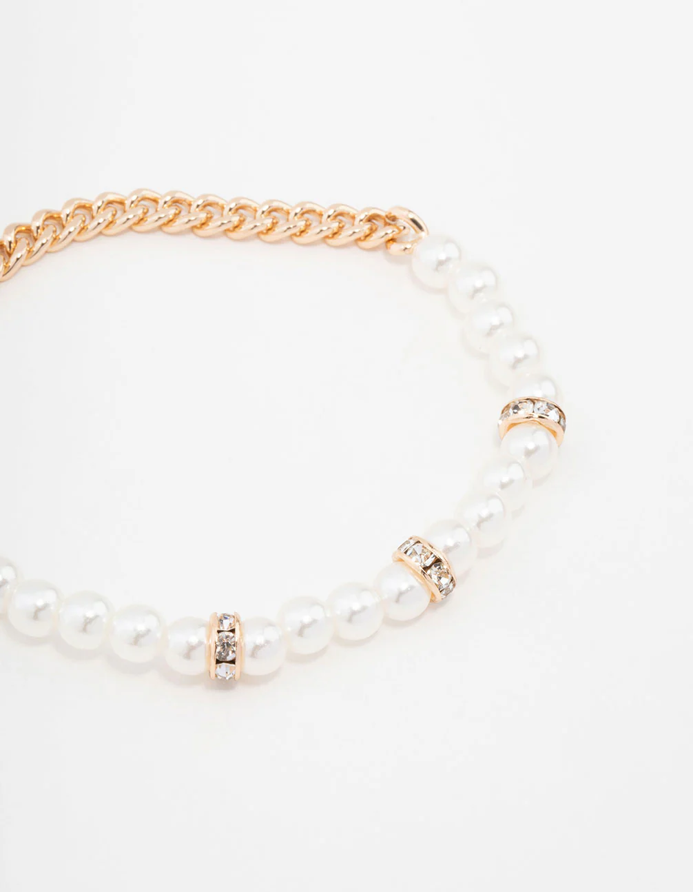 Gold Beaded Pearl Stretch Bracelet Pack - Image 2