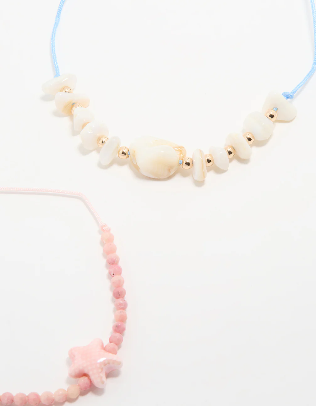 Gold Beaded Rope Shell & Fish Anklets 3-Pack - Image 3