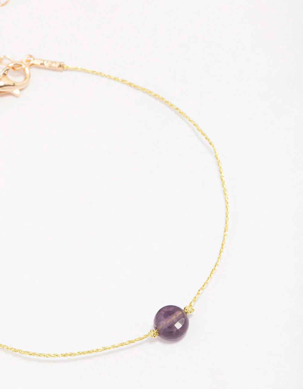 Gold Amethyst Bracelet - Image 2