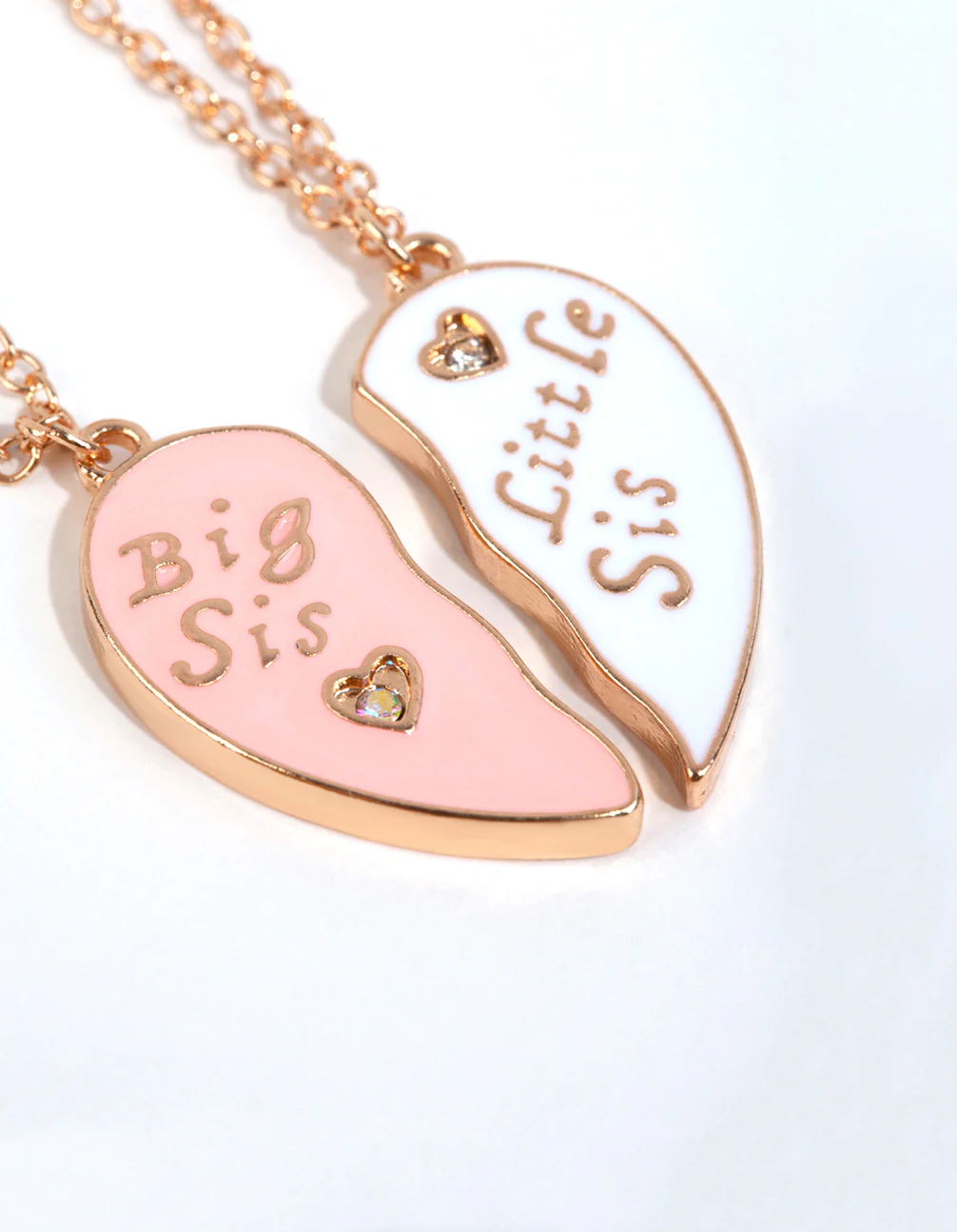 Kids Gold Sisters Heart Necklace Pack - Image 3