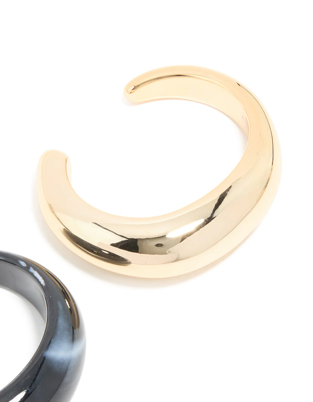 Gold & Black Acrylic Wrist Cuffs 2-Pack - Image 5