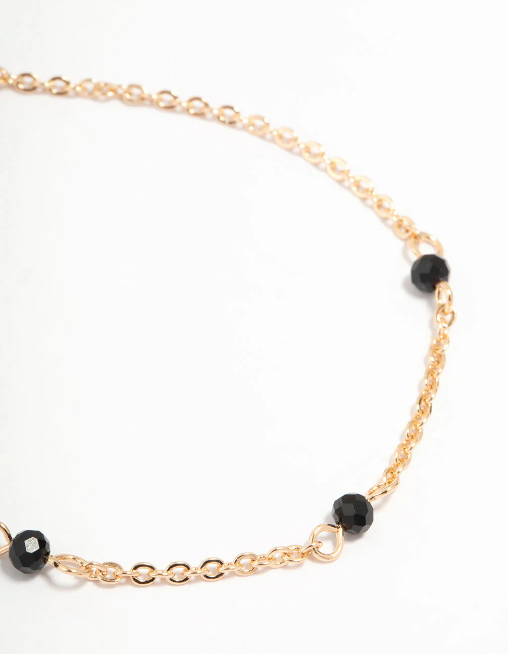 Gold Black Heart Charm Stone Bracelets 2-Pack - Image 3