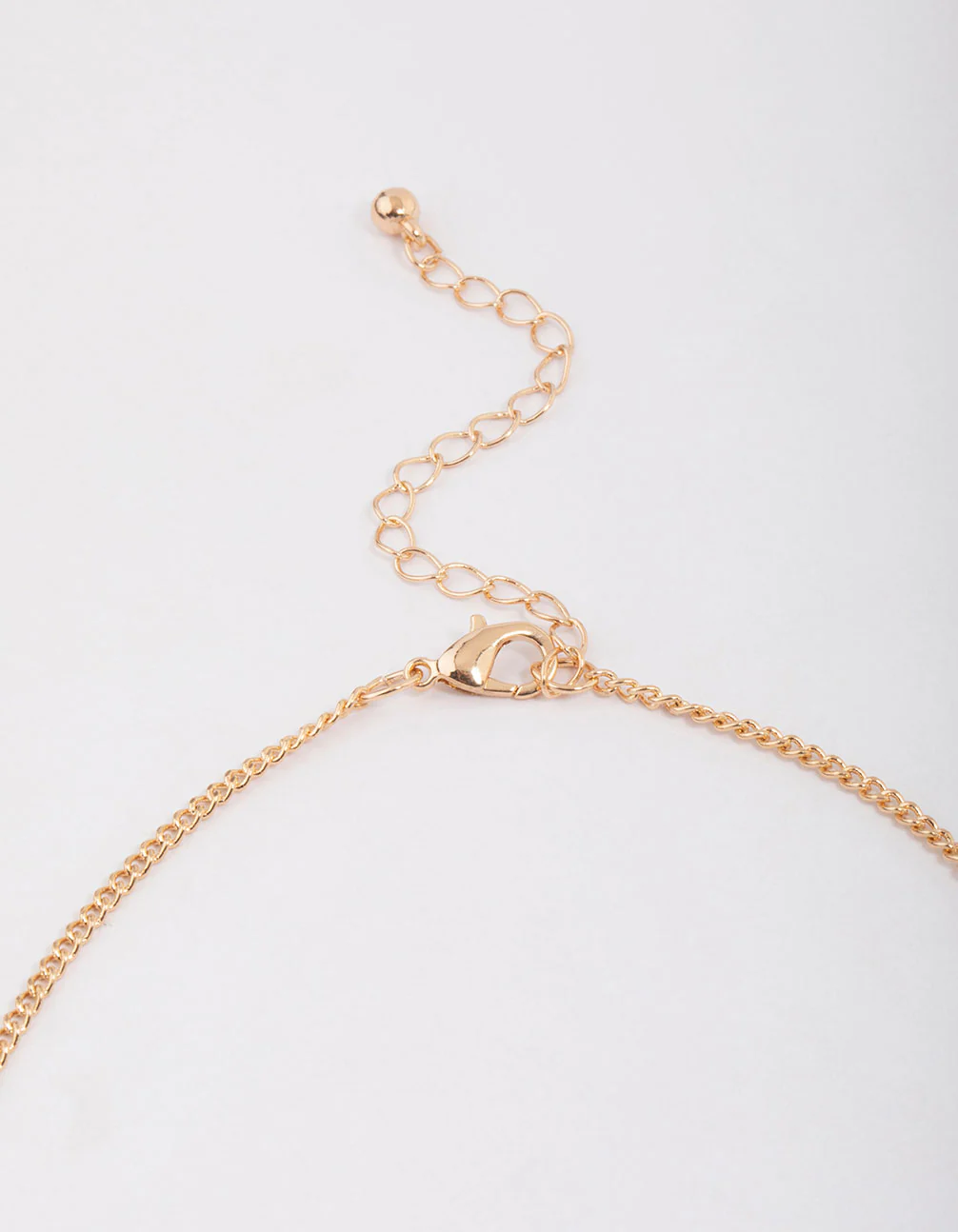 Gold Black Hexagon Diamante Necklace - Image 3