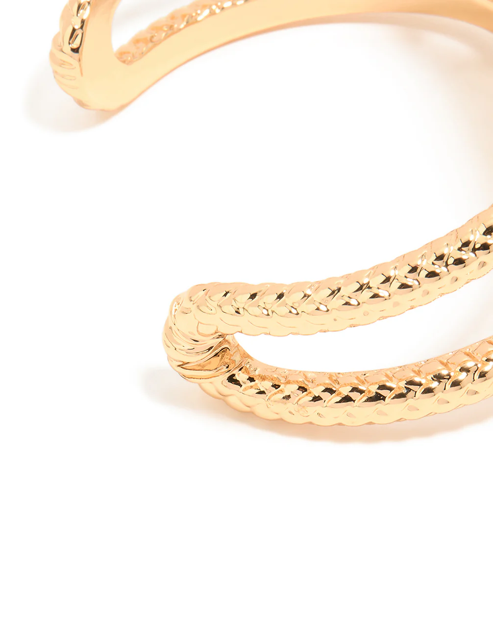 Gold Black Stone Textured Wrist Cuff - Image 5