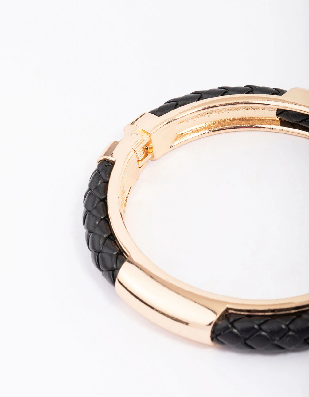 Gold & Black Textured Bangle - Image 3