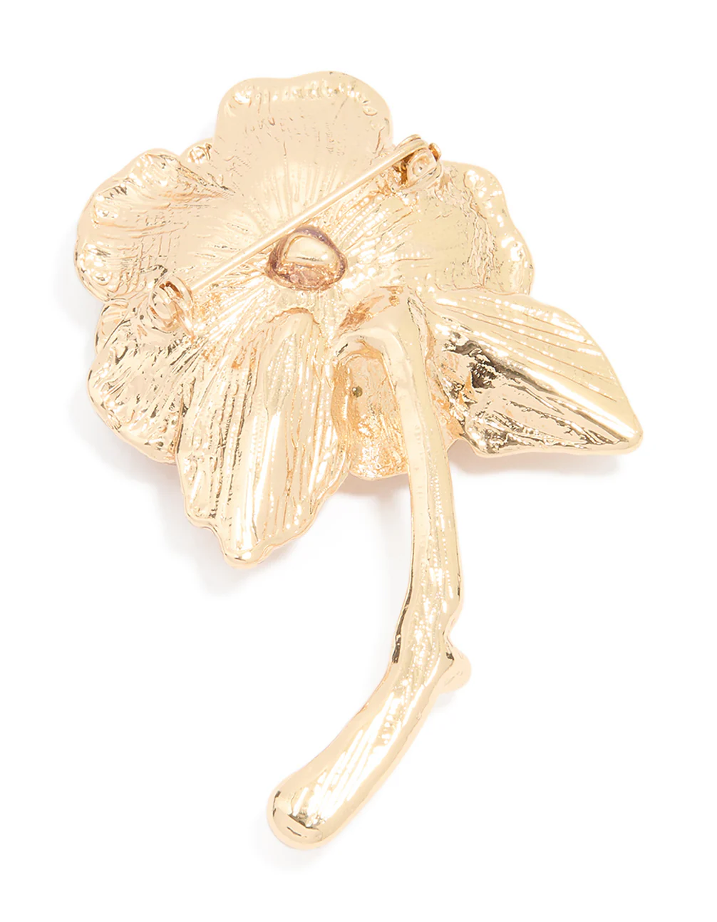 Gold Blooming Rose Brooch - Image 3